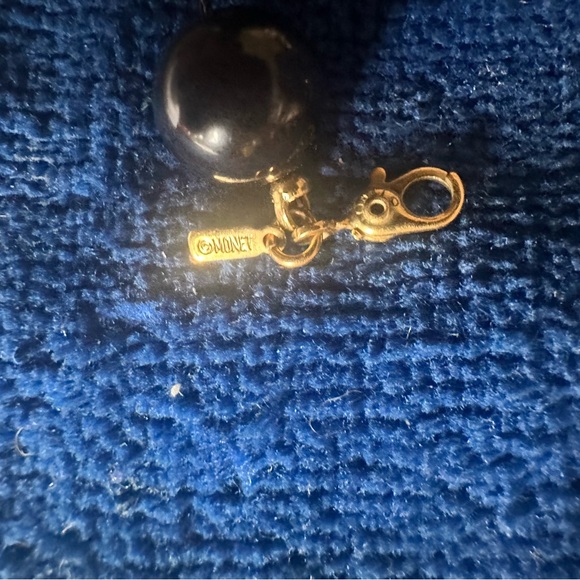 Monet Necklace Black And Gold Tone Beads Choker 17”Clasp Closing LBD Accessory - Picture 5 of 6